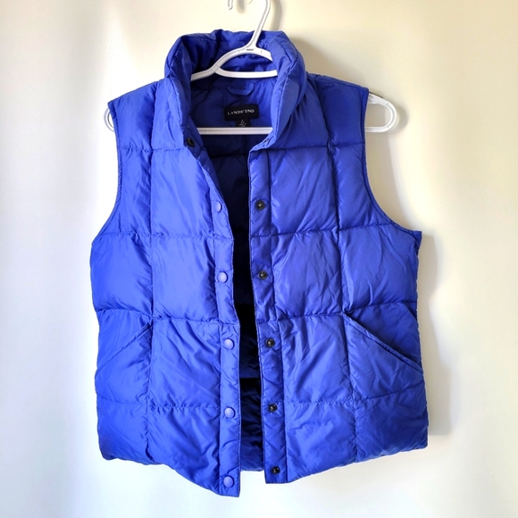 Lands' End Jackets & Blazers - Lands' End Dawn Feather Puff Vest Womens Sz Small